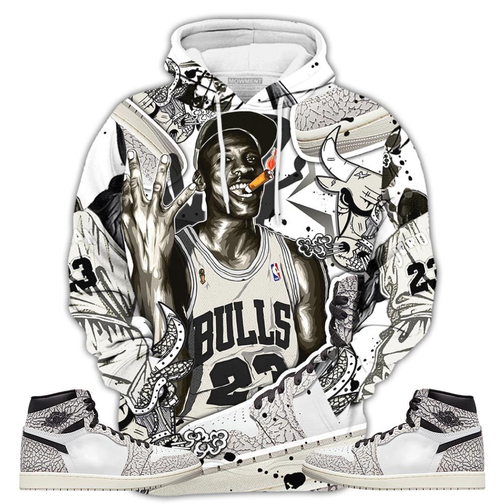 Bull 23 Jordan Sneaker Shirt Match Og Elephant 1S, Jordan 1 White Cement Hoodie Sweatshirt Tee All Over Print MKO Shirt Bull 23 Jordan Sneaker Shirt Match Og Elephant 1S, Jordan 1 White Cement Hoodie Sweatshirt Tee All Over Print MKO Shirt