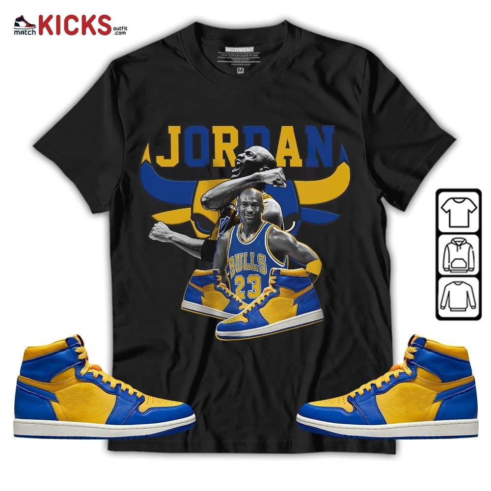 Bull Jordan Sneaker Shirt Match 2023 Laney 1s, Jordan 1 Retro High Laney MKO T-Shirt