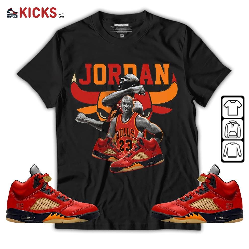 Bull Jordan Sneaker Shirt Match 5 Dunk On Mars, Jordan 5 Mars For Her MKO T-Shirt Bull Jordan Sneaker Shirt Match 5 Dunk On Mars, Jordan 5 Mars For Her MKO T-Shirt