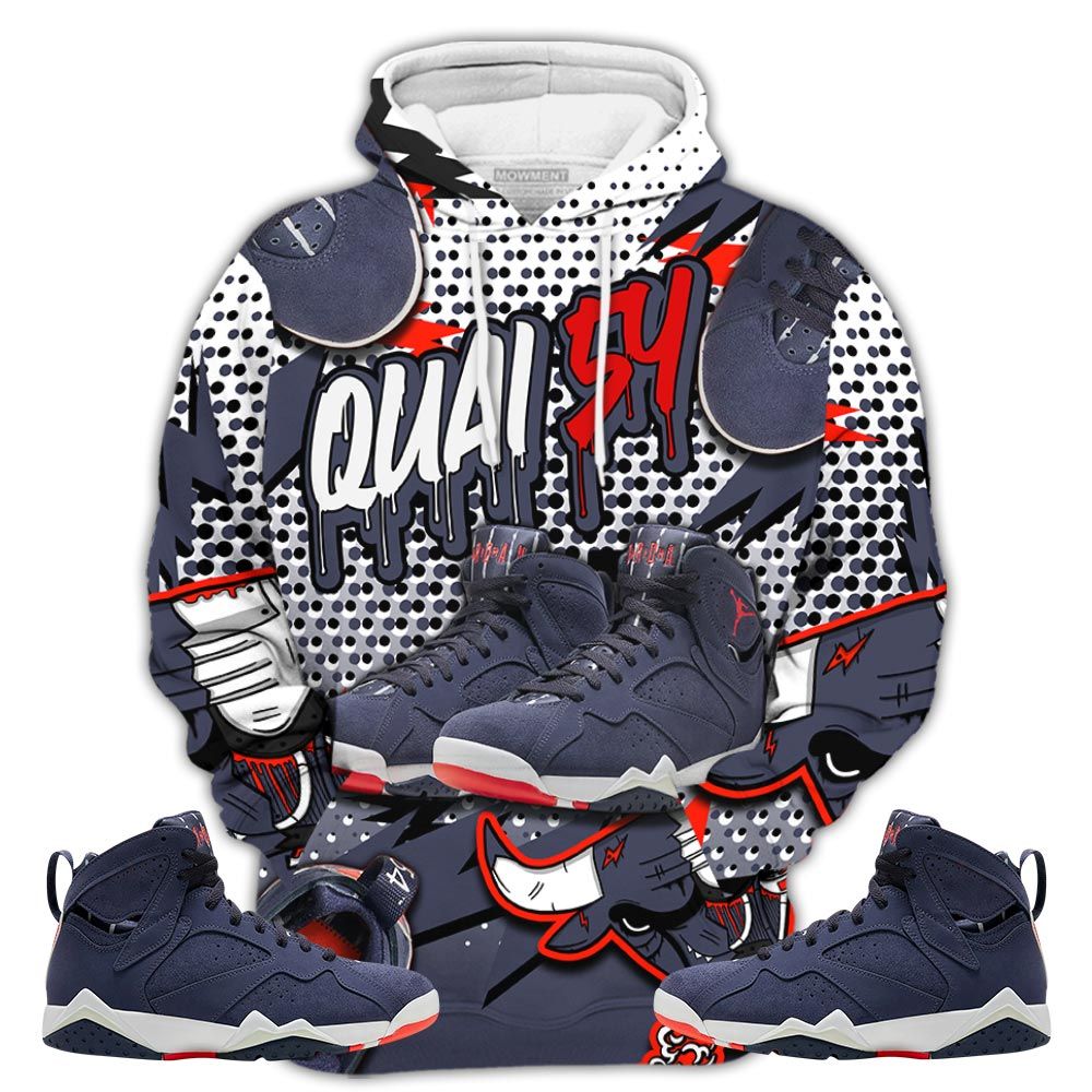 Bull Jordan Sneaker Shirt Match 7 Neutral Indigo, Jordan 7 Quai 54 Hoodie Sweatshirt Tee All Over Print MKO Shirt Bull Jordan Sneaker Shirt Match 7 Neutral Indigo, Jordan 7 Quai 54 Hoodie Sweatshirt Tee All Over Print MKO Shirt