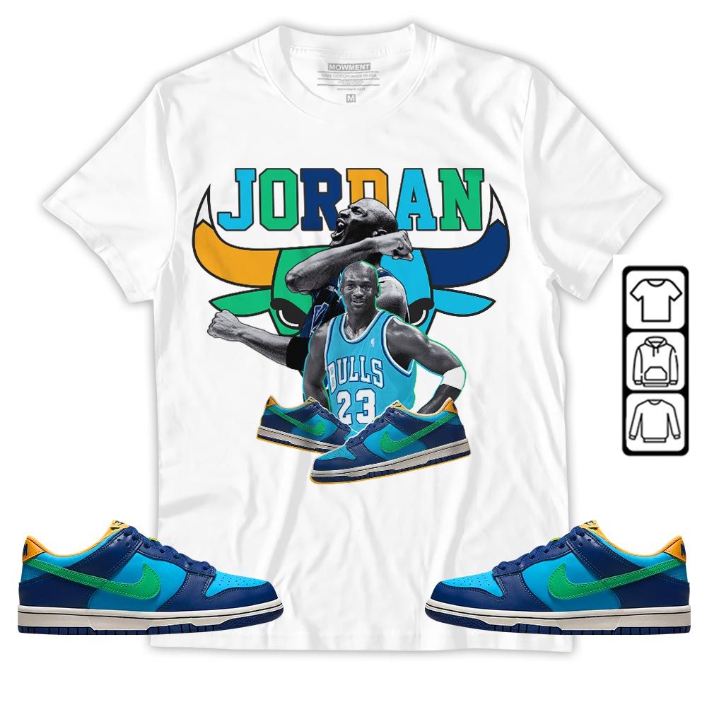 Bull Jordan Sneaker Shirt Match Dunk Low GS Kyrie, Dunk Low GS Electric Algae MKO T-Shirt Bull Jordan Sneaker Shirt Match Dunk Low GS Kyrie, Dunk Low GS Electric Algae MKO T-Shirt