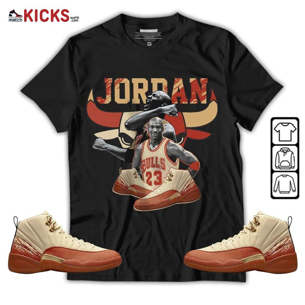 Bull Jordan Sneaker Shirt Match Eastside Golf 12s, Jordan 12 Retro Eastside Golf MKO T-Shirt