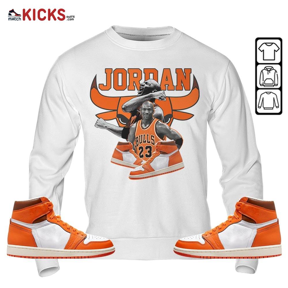 Bull Jordan Sneaker Shirt Match High OG Starfish 1s, Jordan 1 Retro High OG Starfish MKO Sweatshirt Bull Jordan Sneaker Shirt Match High OG Starfish 1s, Jordan 1 Retro High OG Starfish MKO Sweatshirt