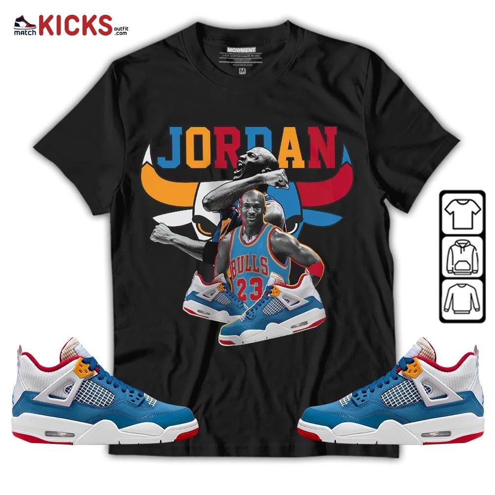 Bull Jordan Sneaker Shirt Match Messy Room 4s, Jordan 4 GS Messy Room MKO T-Shirt