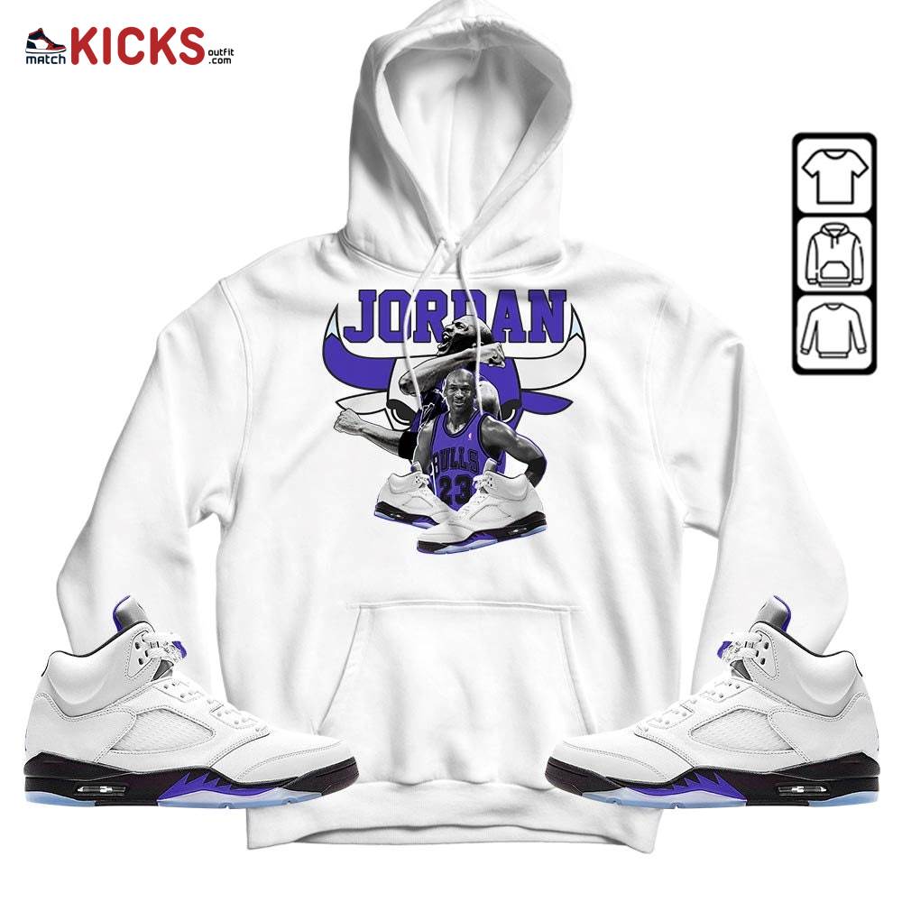 Bull Jordan Sneaker Shirt Match Retro Concord 5s, Jordan 5 Retro Concord MKO Hoodie Bull Jordan Sneaker Shirt Match Retro Concord 5s, Jordan 5 Retro Concord MKO Hoodie