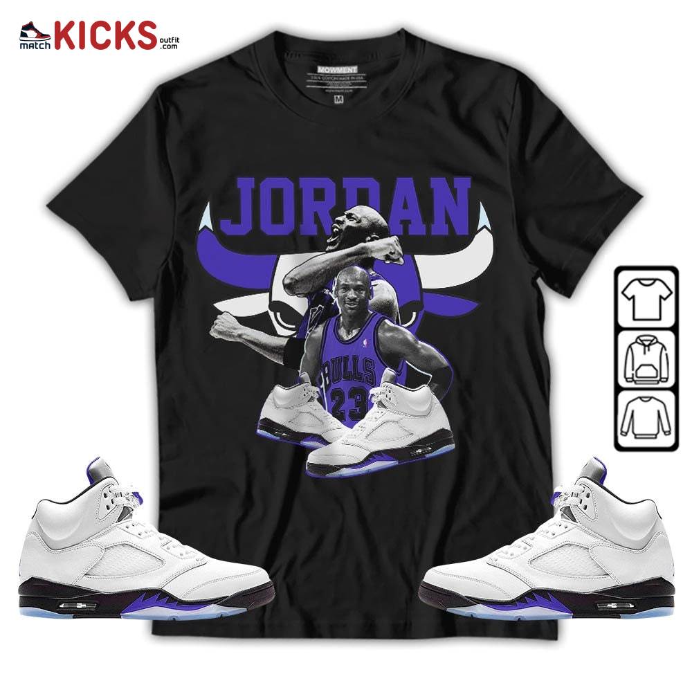Bull Jordan Sneaker Shirt Match Retro Concord 5s, Jordan 5 Retro Concord MKO T-Shirt