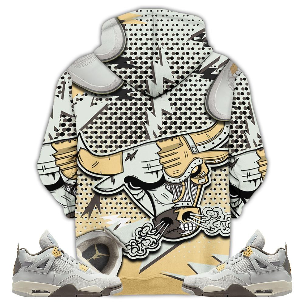 Bull Jordan Sneaker Shirt Match Retro Craft 4S, Jordan 4 Craft Photon Dust Hoodie Sweatshirt Tee All Over Print MKO Shirt