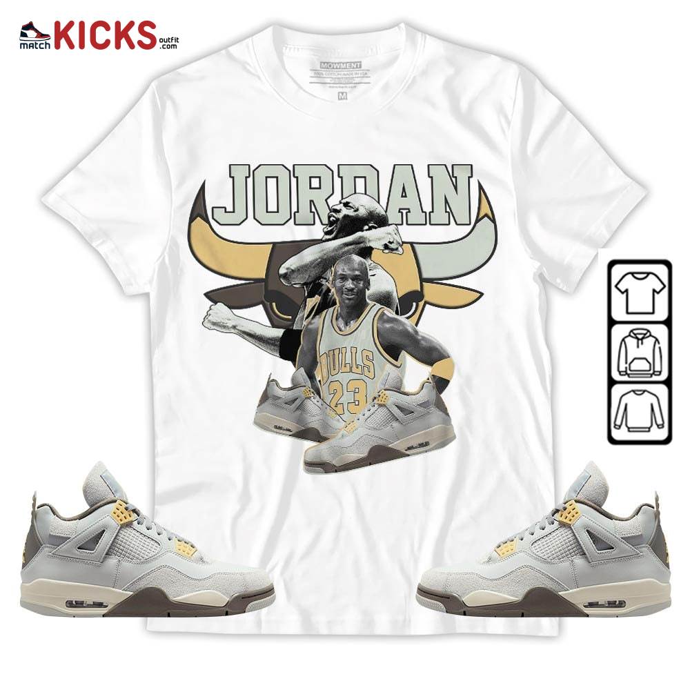 Bull Jordan Sneaker Shirt Match Retro Craft 4s, Jordan 4 Craft Photon Dust MKO T-Shirt Bull Jordan Sneaker Shirt Match Retro Craft 4s, Jordan 4 Craft Photon Dust MKO T-Shirt
