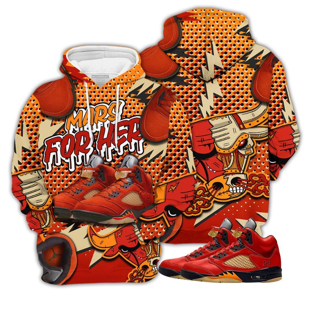 Bull Jordan Sneaker Shirt Match Retro Mars For Her 5S, Jordan 5 Mars For Her Hoodie Sweatshirt Tee All Over Print MKO Shirt Bull Jordan Sneaker Shirt Match Retro Mars For Her 5S, Jordan 5 Mars For Her Hoodie Sweatshirt Tee All Over Print MKO Shirt