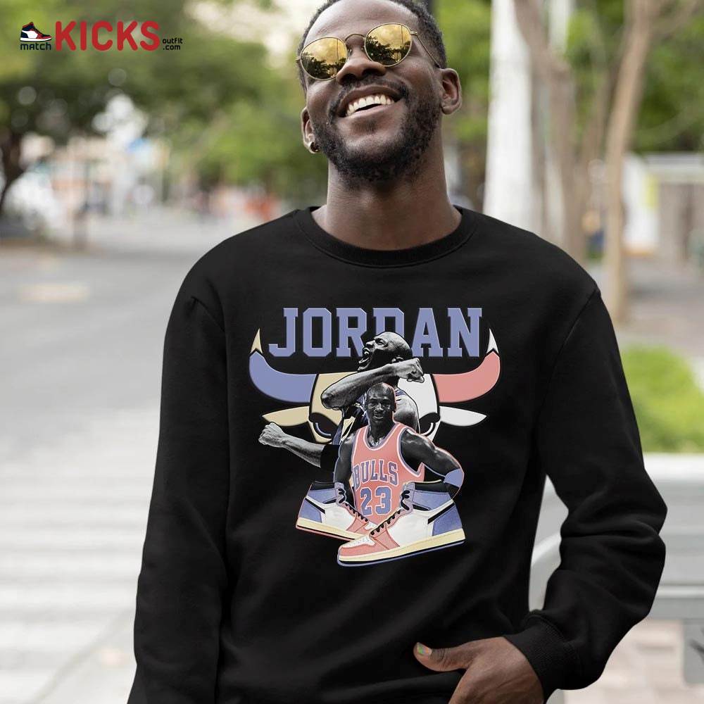 Bull Jordan Sneaker Shirt Match Retro Skyline 1s, Jordan 1 High OG Skyline MKO Sweatshirt Bull Jordan Sneaker Shirt Match Retro Skyline 1s, Jordan 1 High OG Skyline MKO Sweatshirt