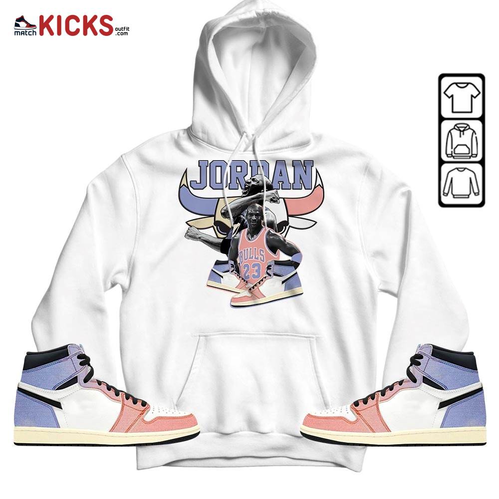Bull Jordan Sneaker Shirt Match Retro Skyline 1s, Jordan 1 High OG Skyline MKO Sweatshirt Bull Jordan Sneaker Shirt Match Retro Skyline 1s, Jordan 1 High OG Skyline MKO Sweatshirt