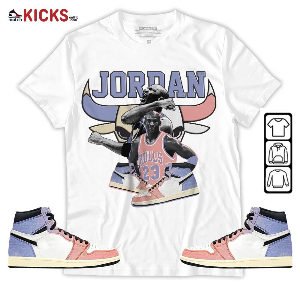 Bull Jordan Sneaker Shirt Match Retro Skyline 1s, Jordan 1 High OG Skyline MKO Sweatshirt