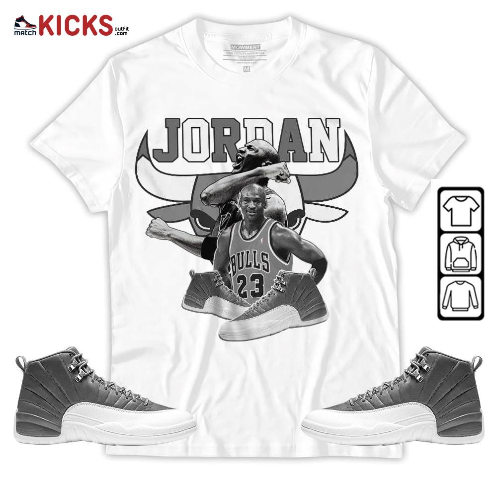 Bull Jordan Sneaker Shirt Match Retro Stealth 12s, Jordan 12 Retro Stealth MKO Hoodie