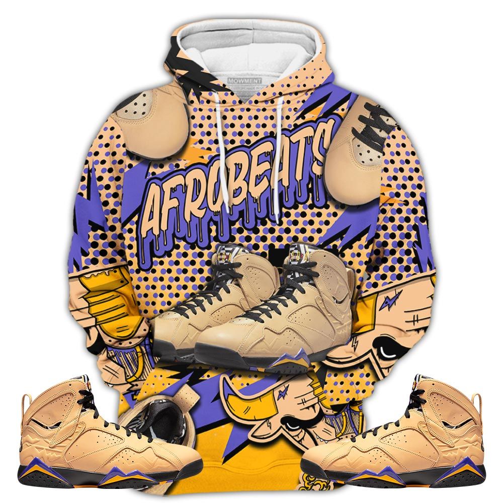 Bull Jordan Sneaker Shirt Match Vachetta Tan 7S, Jordan 7 Se Afrobeats Hoodie Sweatshirt Tee All Over Print MKO Shirt