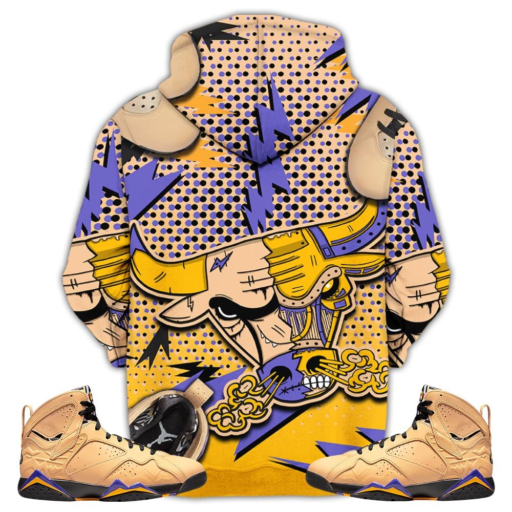 Bull Jordan Sneaker Shirt Match Vachetta Tan 7S, Jordan 7 Se Afrobeats Hoodie Sweatshirt Tee All Over Print MKO Shirt