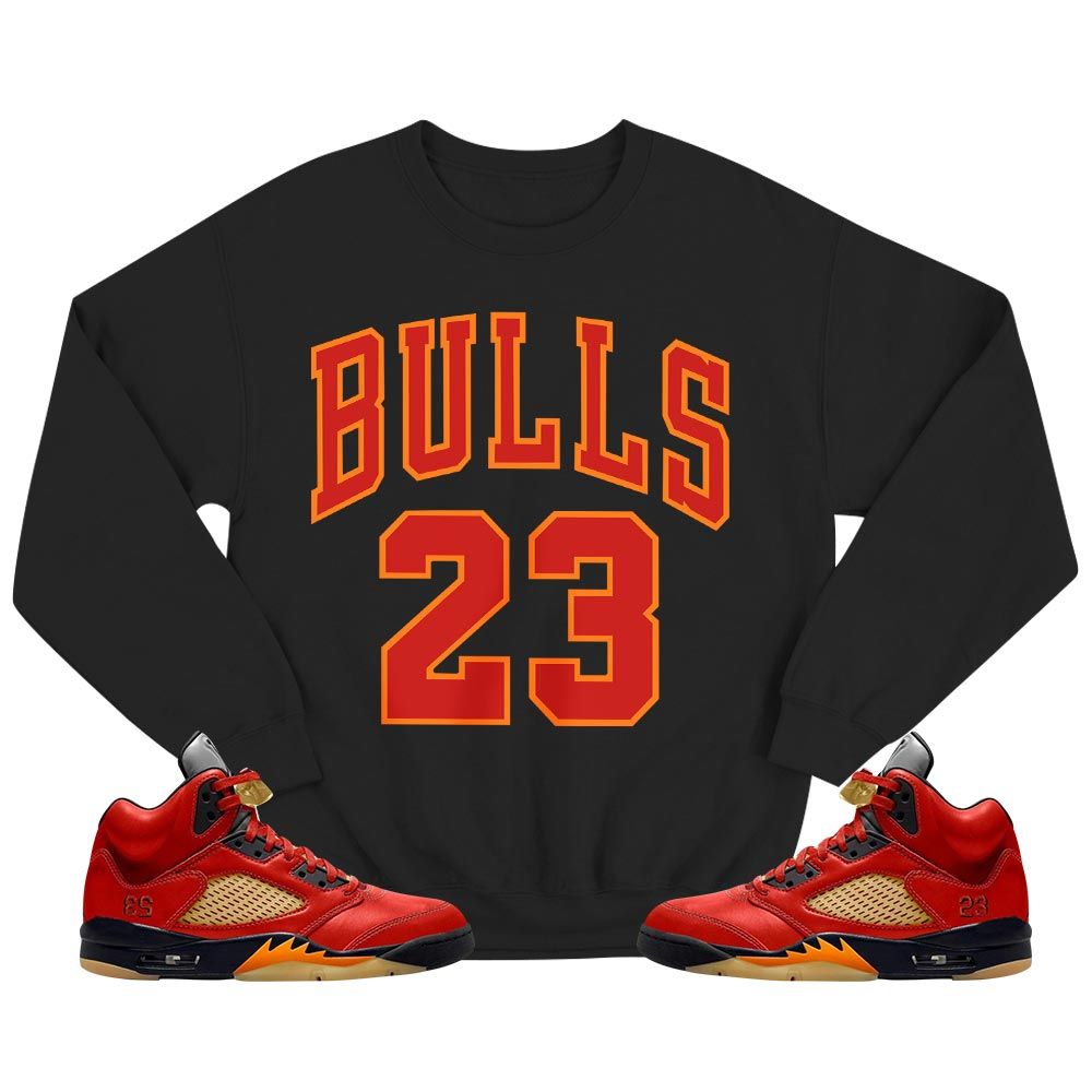 Bulls Number 23 Sneaker Shirt Match 5 Dunk On Mars, Jordan 5 Mars For Her MKO T-Shirt Bulls Number 23 Sneaker Shirt Match 5 Dunk On Mars, Jordan 5 Mars For Her MKO T-Shirt