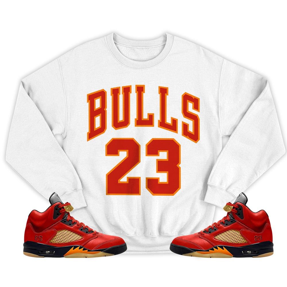 Bulls Number 23 Sneaker Shirt Match 5 Dunk On Mars, Jordan 5 Mars For Her MKO T-Shirt Bulls Number 23 Sneaker Shirt Match 5 Dunk On Mars, Jordan 5 Mars For Her MKO T-Shirt