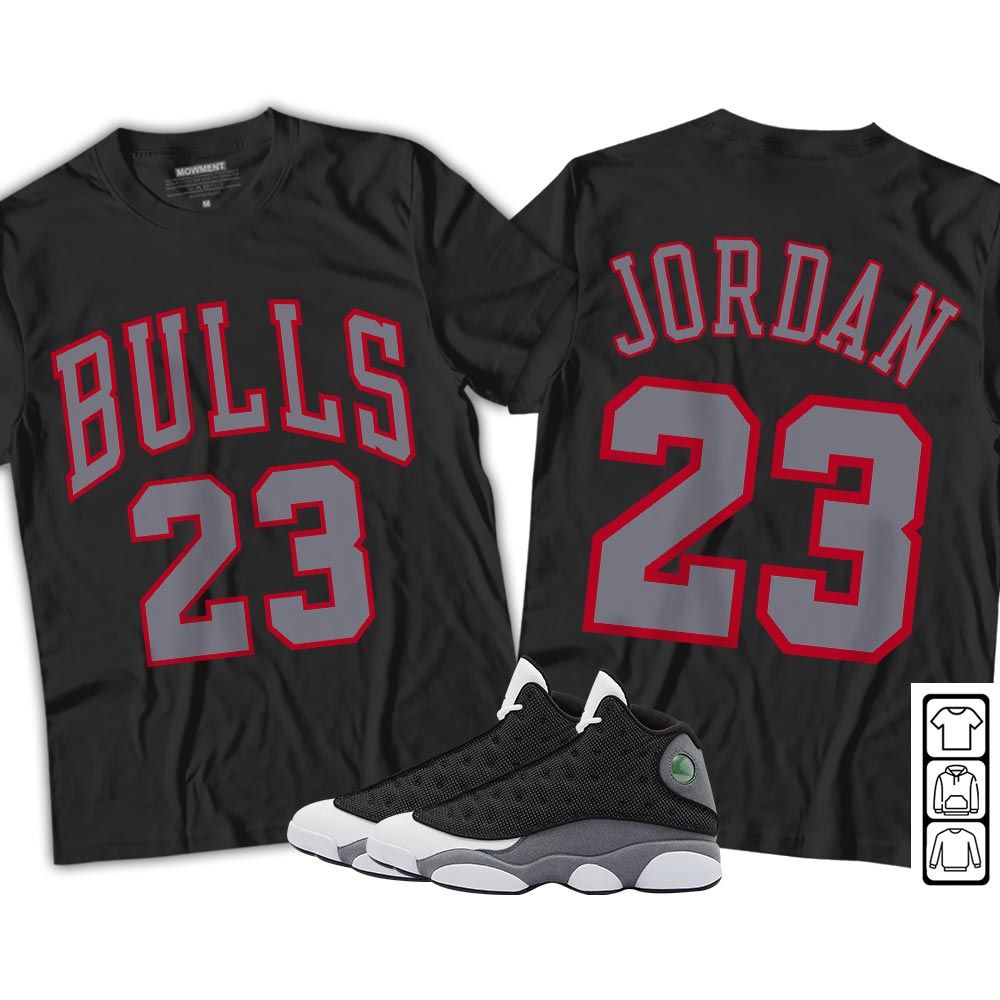 Bulls Number 23 Sneaker Shirt Match Black Flint 13s, Jordan Retro 13 Black Flint MKO T-Shirt Bulls Number 23 Sneaker Shirt Match Black Flint 13s, Jordan Retro 13 Black Flint MKO T-Shirt