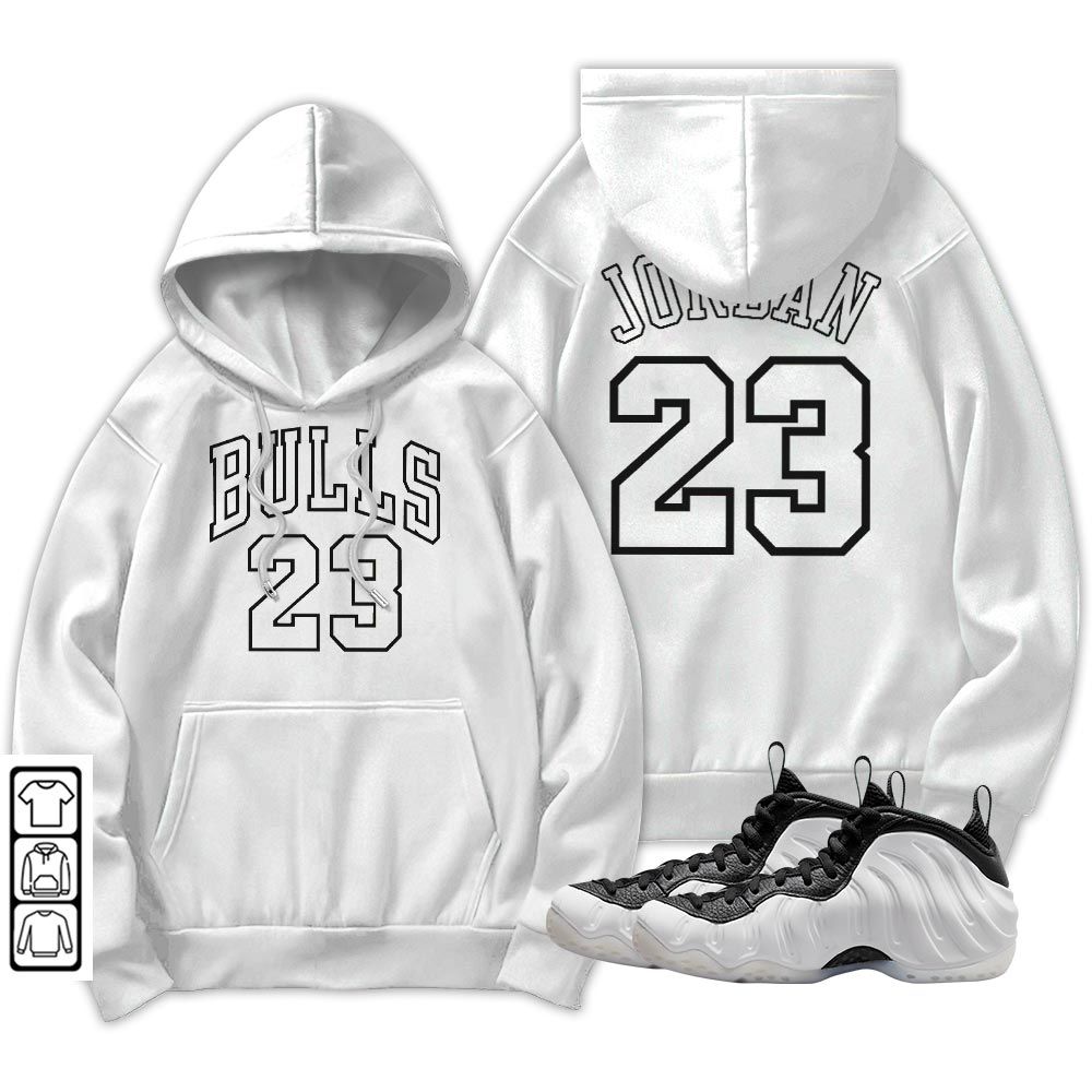 Bulls Number 23 Sneaker Shirt Match Foamposite White Black, Air Foamposite One Penny PE MKO Hoodie Bulls Number 23 Sneaker Shirt Match Foamposite White Black, Air Foamposite One Penny PE MKO Hoodie