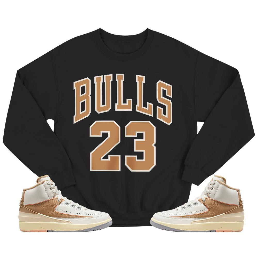 Bulls Number 23 Sneaker Shirt Match Retro Craft 2s, Jordan 2 Craft MKO T-Shirt Bulls Number 23 Sneaker Shirt Match Retro Craft 2s, Jordan 2 Craft MKO T-Shirt