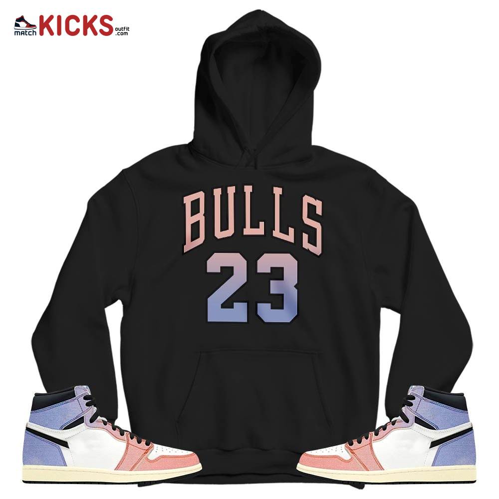 Bulls Number 23 Sneaker Shirt Match Retro Skyline 1s, Jordan 1 High OG Skyline MKO Hoodie Bulls Number 23 Sneaker Shirt Match Retro Skyline 1s, Jordan 1 High OG Skyline MKO Hoodie