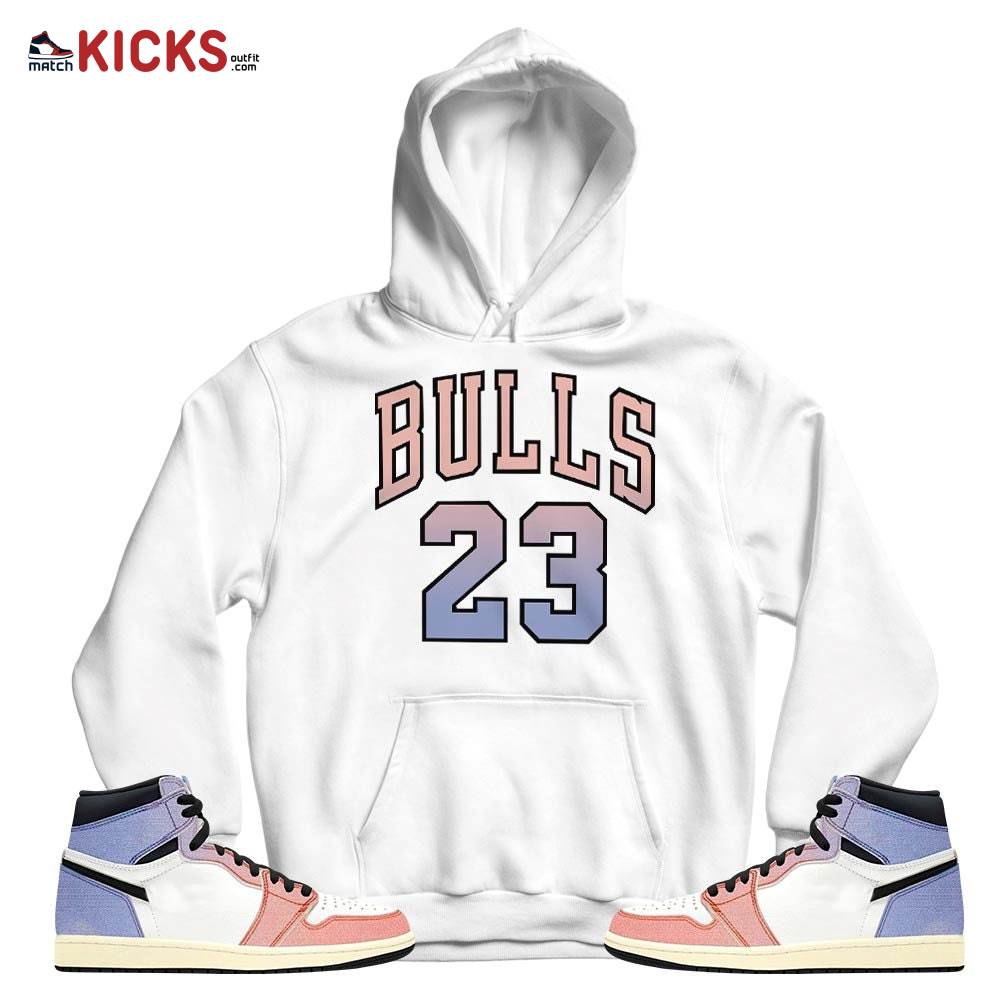 Bulls Number 23 Sneaker Shirt Match Retro Skyline 1s, Jordan 1 High OG Skyline MKO Hoodie Bulls Number 23 Sneaker Shirt Match Retro Skyline 1s, Jordan 1 High OG Skyline MKO Hoodie