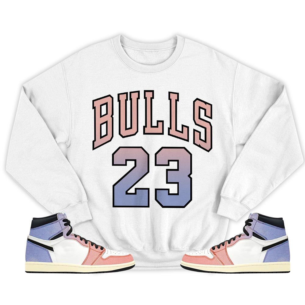 Bulls Number 23 Sneaker Shirt Match Retro Skyline 1s, Jordan 1 High OG Skyline MKO Sweatshirt Bulls Number 23 Sneaker Shirt Match Retro Skyline 1s, Jordan 1 High OG Skyline MKO Sweatshirt