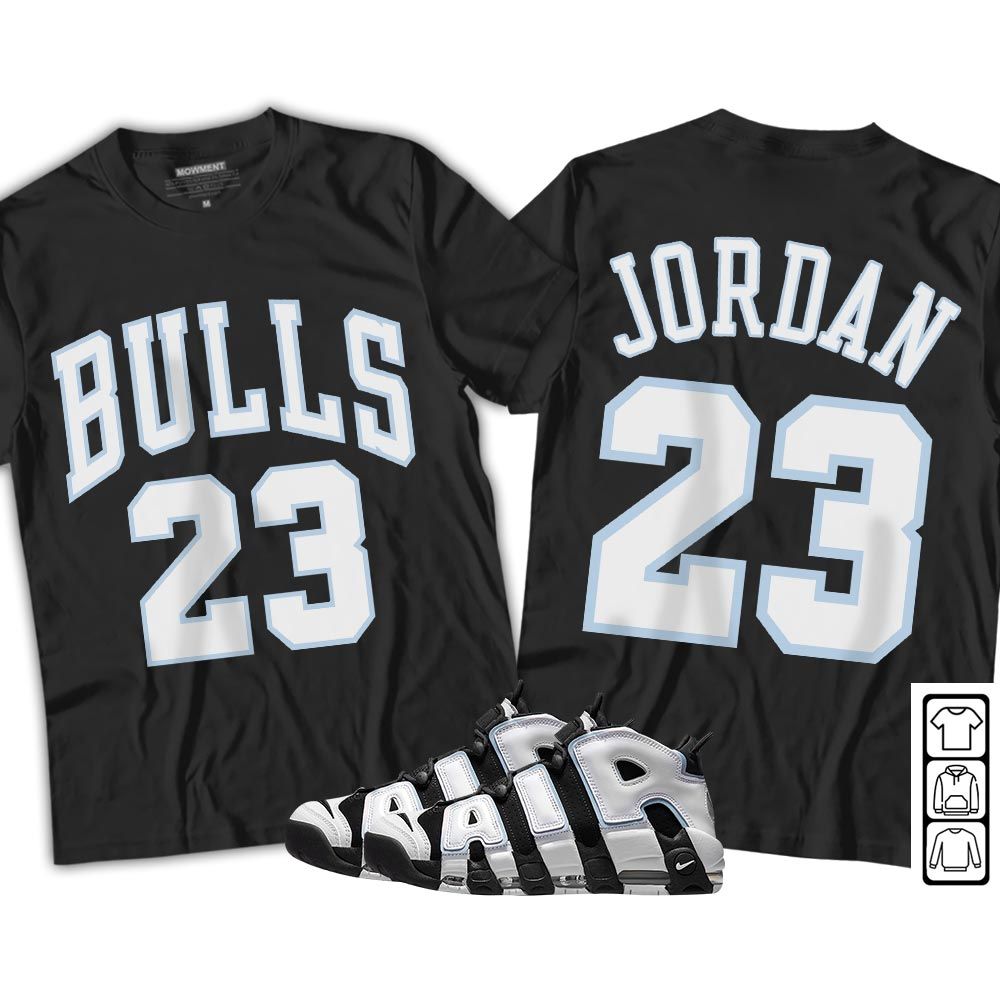 Bulls Number 23 Sneaker Shirt Match Uptempo Cobalt Bliss, Air More Uptempo Cobalt Bliss MKO T-Shirt Bulls Number 23 Sneaker Shirt Match Uptempo Cobalt Bliss, Air More Uptempo Cobalt Bliss MKO T-Shirt