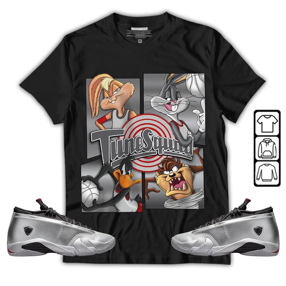 Bunny Tazmanian Basketball Sneaker Shirt Match 14 Low Metallic Silver, Jordan 14 Metallic Silver MKO T-Shirt Bunny Tazmanian Basketball Sneaker Shirt Match 14 Low Metallic Silver, Jordan 14 Metallic Silver MKO T-Shirt