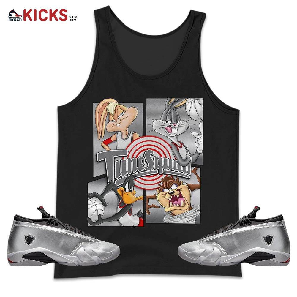 Bunny Tazmanian Basketball Sneaker Shirt Match 14 Low Metallic Silver, Jordan 14 Metallic Silver MKO Tank Top Bunny Tazmanian Basketball Sneaker Shirt Match 14 Low Metallic Silver, Jordan 14 Metallic Silver MKO Tank Top