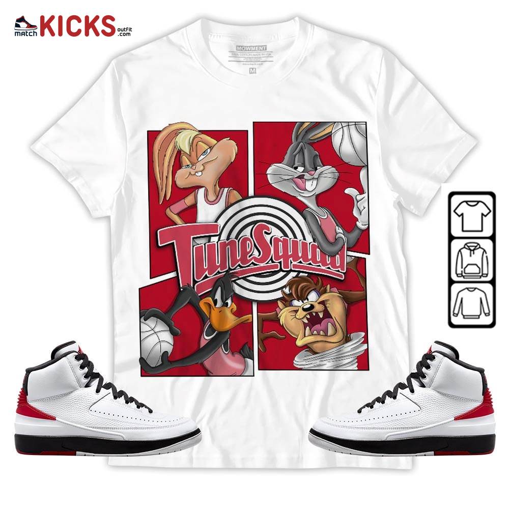 Bunny Tazmanian Basketball Sneaker Shirt Match 2 Chicago Varsity Red, Jordan Retro 2 Chicago MKO Hoodie