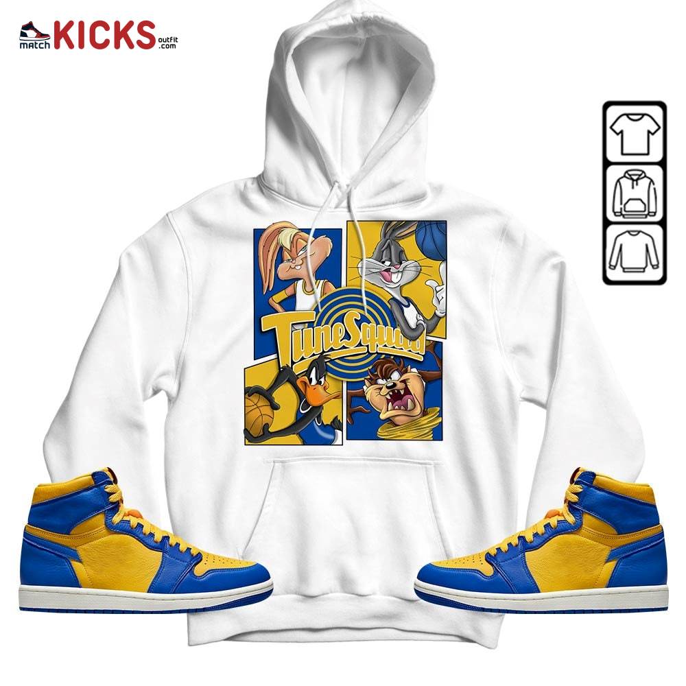 Bunny Tazmanian Basketball Sneaker Shirt Match 2023 Laney 1s, Jordan 1 Retro High Laney MKO Hoodie