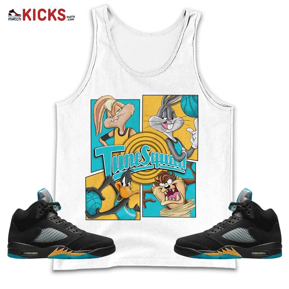 Bunny Tazmanian Basketball Sneaker Shirt Match 2023 Retro Aqua 5s, Jordan 5 Aqua MKO Tank Top
