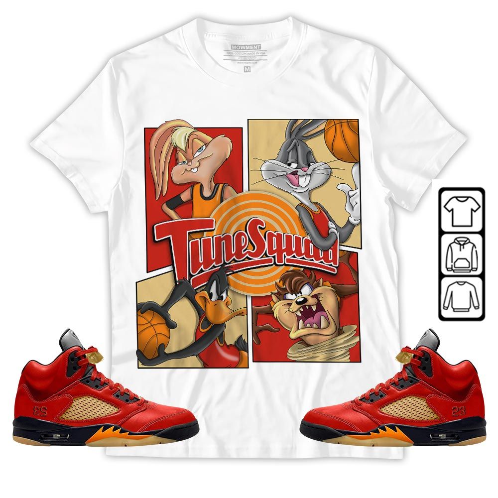 Bunny Tazmanian Basketball Sneaker Shirt Match 5 Dunk On Mars, Jordan 5 Mars For Her MKO T-Shirt
