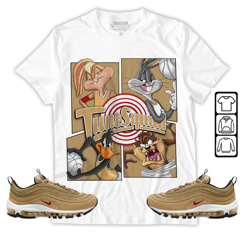 Bunny Tazmanian Basketball Sneaker Shirt Match Air Max 97 Metallic Gold, Air Max 97 Gold Bullet MKO T-Shirt Bunny Tazmanian Basketball Sneaker Shirt Match Air Max 97 Metallic Gold, Air Max 97 Gold Bullet MKO T-Shirt