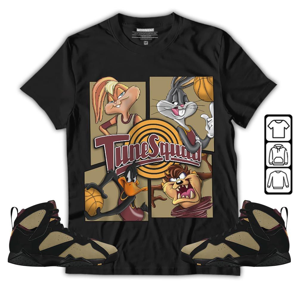 Bunny Tazmanian Basketball Sneaker Shirt Match Black Cherrywood 7s, Jordan 7 Black Olive MKO T-Shirt Bunny Tazmanian Basketball Sneaker Shirt Match Black Cherrywood 7s, Jordan 7 Black Olive MKO T-Shirt