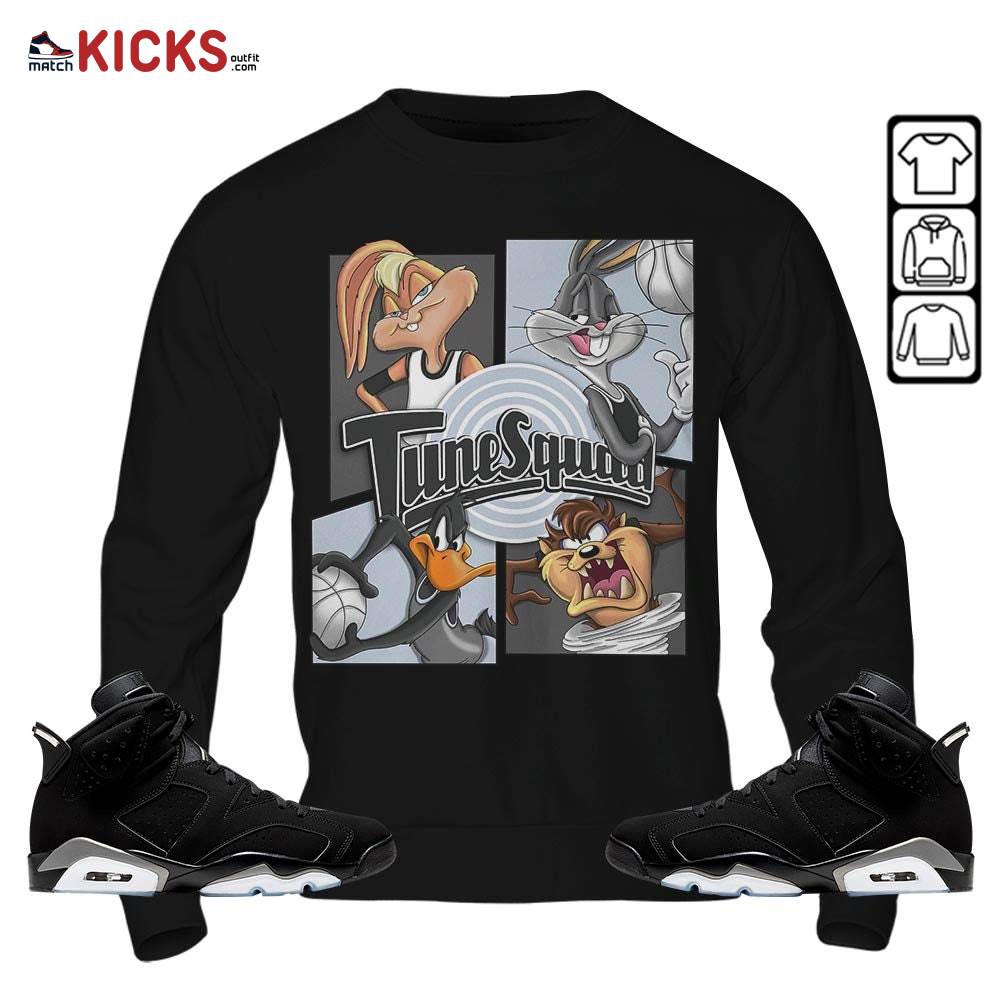 Bunny Tazmanian Basketball Sneaker Shirt Match Black Chrome 6s, Jordan 6 Black Chrome MKO Sweatshirt Bunny Tazmanian Basketball Sneaker Shirt Match Black Chrome 6s, Jordan 6 Black Chrome MKO Sweatshirt
