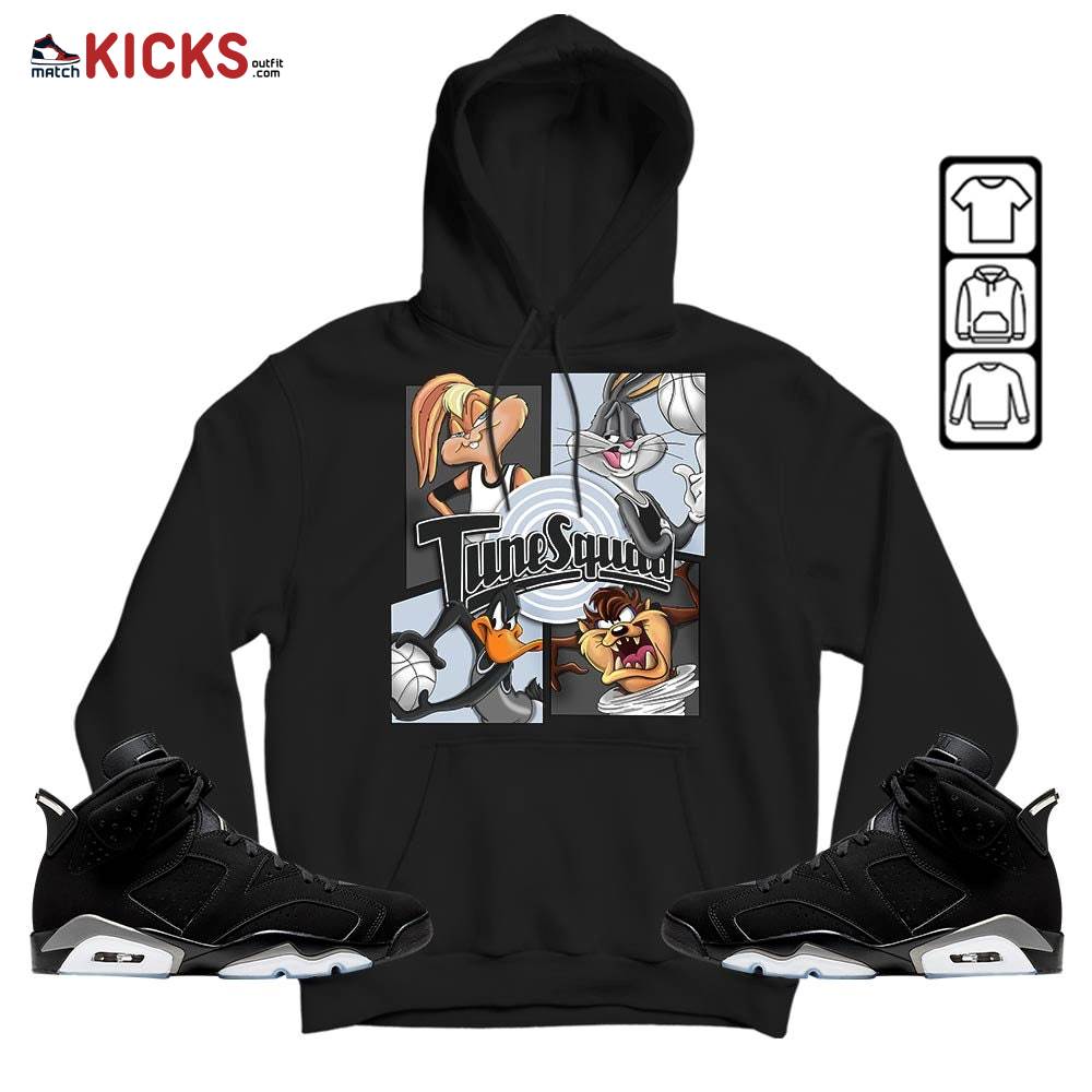 Bunny Tazmanian Basketball Sneaker Shirt Match Black Chrome 6s, Jordan 6 Black Chrome MKO Sweatshirt Bunny Tazmanian Basketball Sneaker Shirt Match Black Chrome 6s, Jordan 6 Black Chrome MKO Sweatshirt