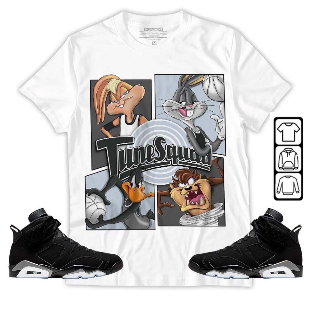 Bunny Tazmanian Basketball Sneaker Shirt Match Black Chrome 6s, Jordan 6 Black Chrome MKO T-Shirt