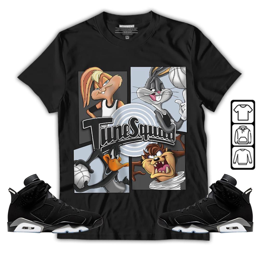 Bunny Tazmanian Basketball Sneaker Shirt Match Black Chrome 6s, Jordan 6 Black Chrome MKO T-Shirt