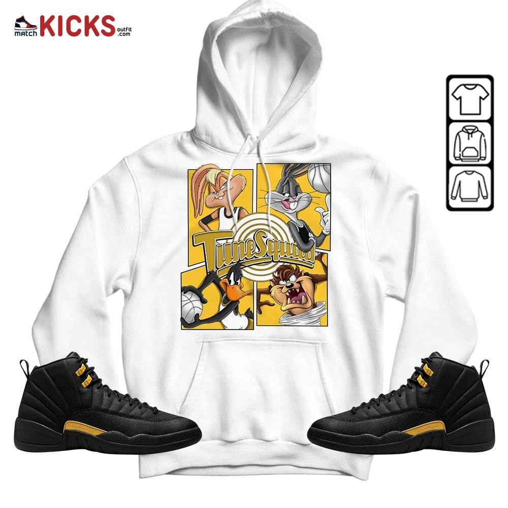 Bunny Tazmanian Basketball Sneaker Shirt Match Black Taxi 12s, Jordan 12 Retro Black Taxi MKO Hoodie Bunny Tazmanian Basketball Sneaker Shirt Match Black Taxi 12s, Jordan 12 Retro Black Taxi MKO Hoodie