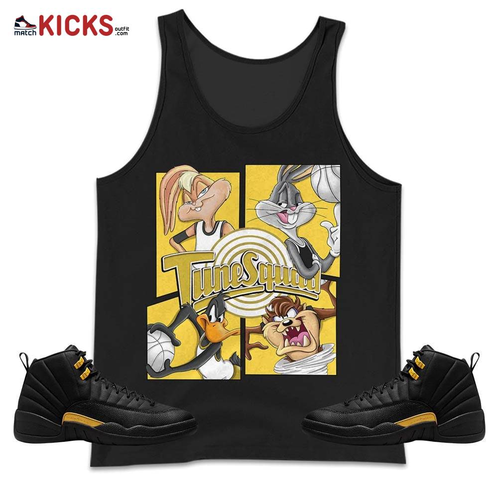 Bunny Tazmanian Basketball Sneaker Shirt Match Black Taxi 12s, Jordan 12 Retro Black Taxi MKO Tank Top Bunny Tazmanian Basketball Sneaker Shirt Match Black Taxi 12s, Jordan 12 Retro Black Taxi MKO Tank Top