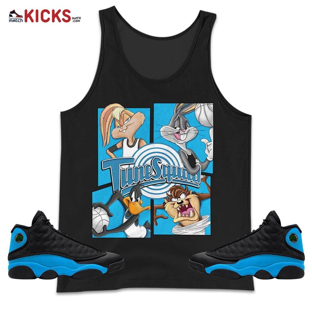 Bunny Tazmanian Basketball Sneaker Shirt Match Black University Blue 13s, Jordan 13 Black University Blue 2022 MKO Tank Top Bunny Tazmanian Basketball Sneaker Shirt Match Black University Blue 13s, Jordan 13 Black University Blue 2022 MKO Tank Top