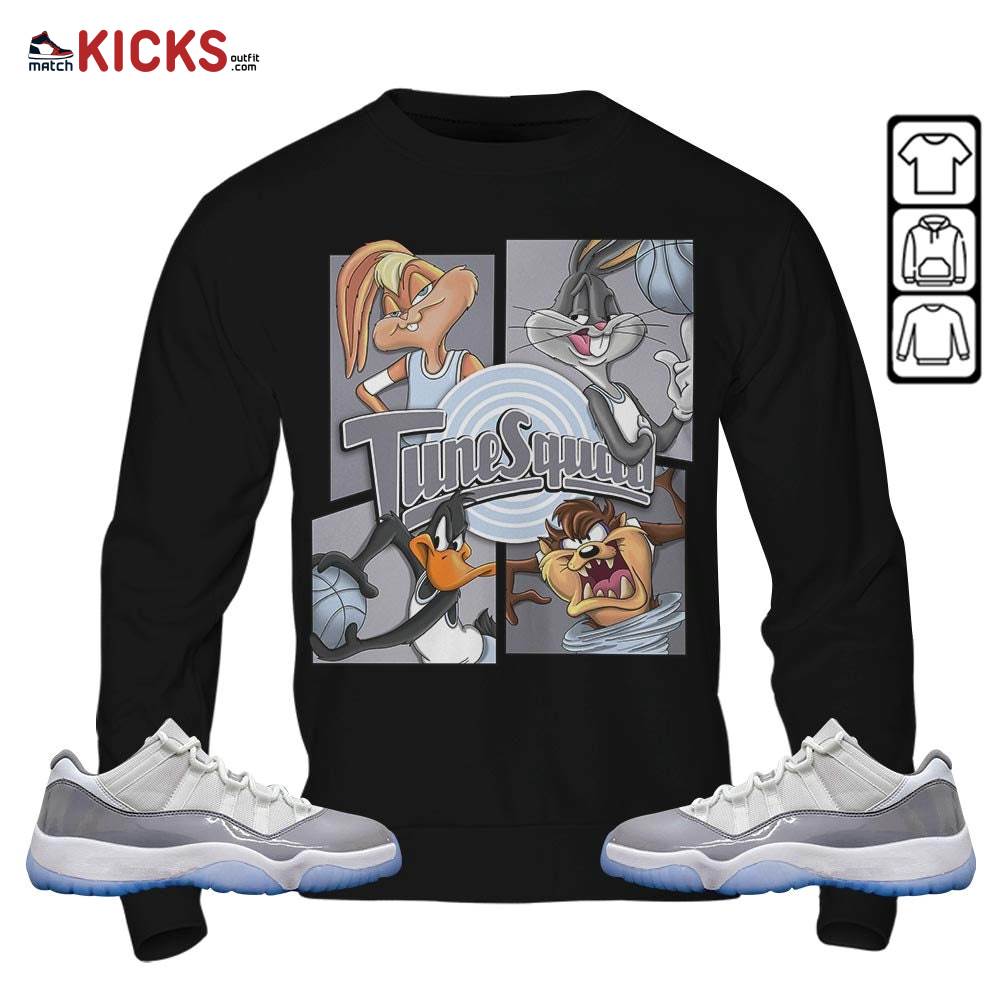 Bunny Tazmanian Basketball Sneaker Shirt Match Cement Grey 11s, Jordan 11 Low Cement Grey MKO Hoodie Bunny Tazmanian Basketball Sneaker Shirt Match Cement Grey 11s, Jordan 11 Low Cement Grey MKO Hoodie
