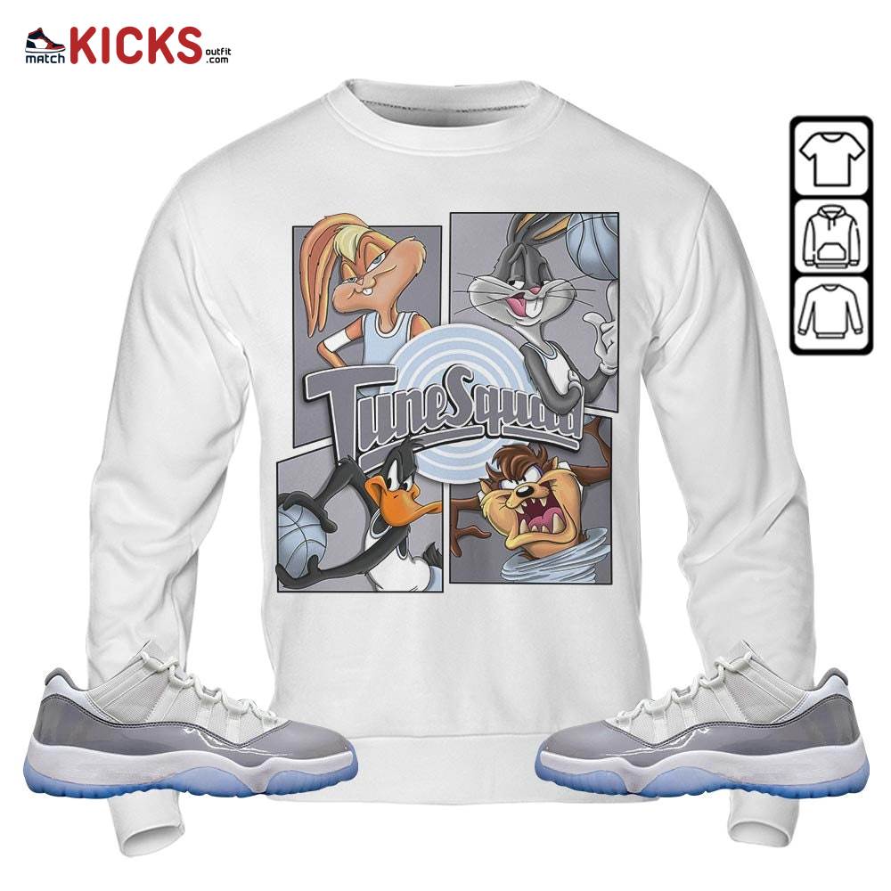 Bunny Tazmanian Basketball Sneaker Shirt Match Cement Grey 11s, Jordan 11 Low Cement Grey MKO Hoodie Bunny Tazmanian Basketball Sneaker Shirt Match Cement Grey 11s, Jordan 11 Low Cement Grey MKO Hoodie