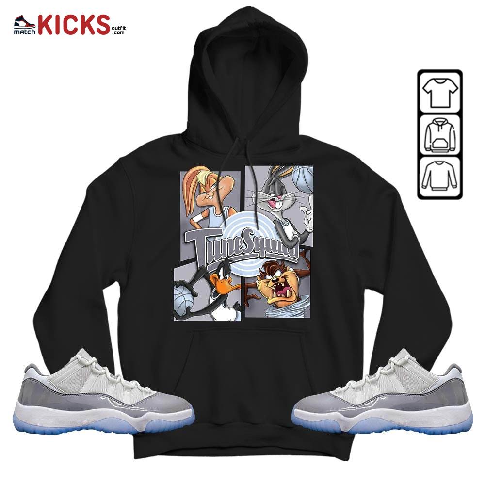 Bunny Tazmanian Basketball Sneaker Shirt Match Cement Grey 11s, Jordan 11 Low Cement Grey MKO Hoodie Bunny Tazmanian Basketball Sneaker Shirt Match Cement Grey 11s, Jordan 11 Low Cement Grey MKO Hoodie