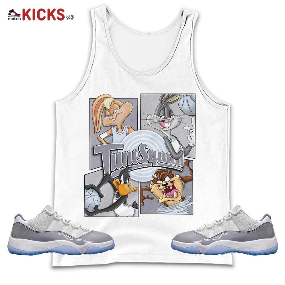 Bunny Tazmanian Basketball Sneaker Shirt Match Cement Grey 11s, Jordan 11 Low Cement Grey MKO Tank Top Bunny Tazmanian Basketball Sneaker Shirt Match Cement Grey 11s, Jordan 11 Low Cement Grey MKO Tank Top