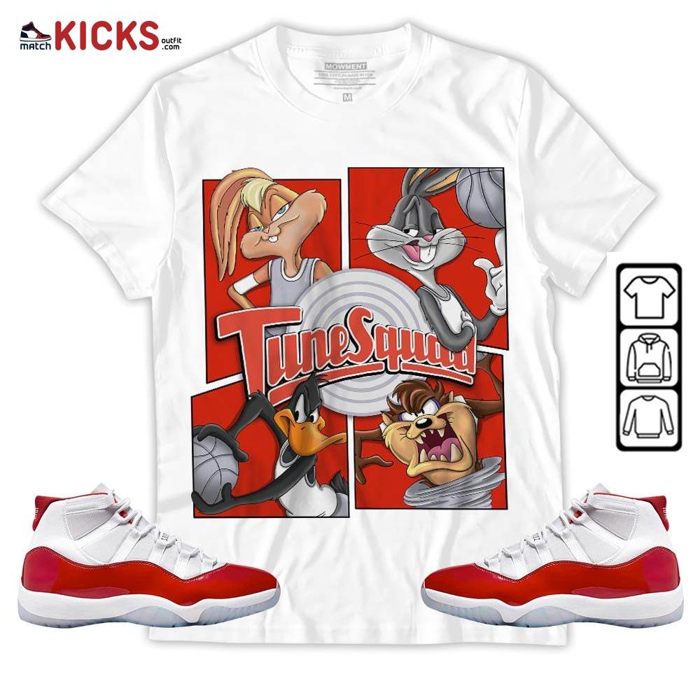 Bunny Tazmanian Basketball Sneaker Shirt Match Cherry 11s, Jordan 11 Retro Cherry MKO T-Shirt