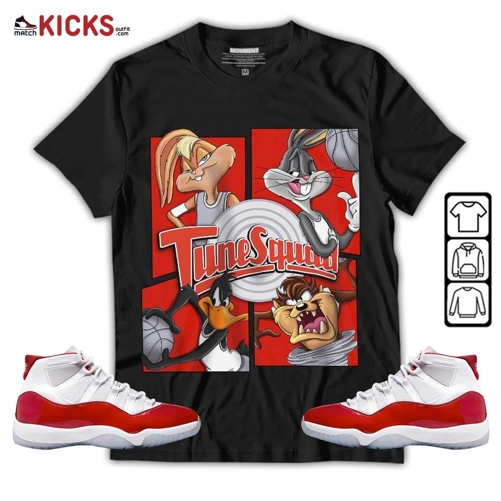 Bunny Tazmanian Basketball Sneaker Shirt Match Cherry 11s, Jordan 11 Retro Cherry MKO T-Shirt
