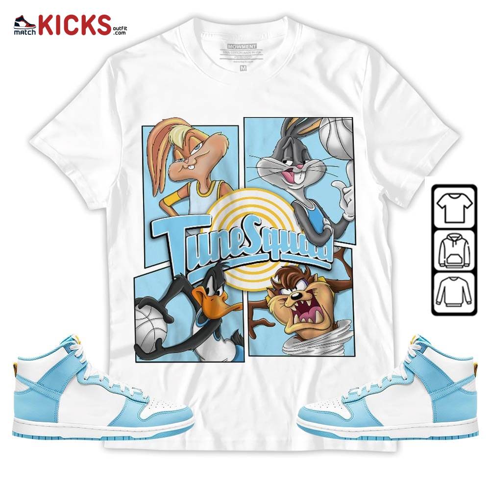 Bunny Tazmanian Basketball Sneaker Shirt Match Dunk High Blue Chill, Dunk High Homer Simpson MKO T-Shirt Bunny Tazmanian Basketball Sneaker Shirt Match Dunk High Blue Chill, Dunk High Homer Simpson MKO T-Shirt